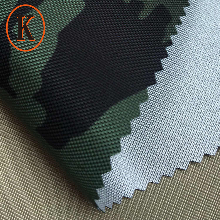 900d camouflage silver coated Oxford fabric