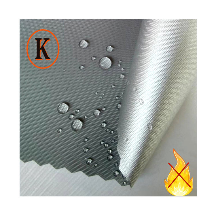 300d silver coated waterproof and flame-retardant Oxford fabric