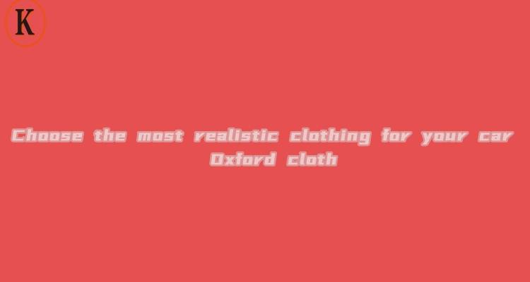 Choose the most realistic clothing for your car - Oxford cloth