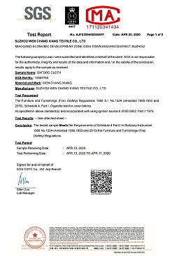 BS 5852 flame retardant standard